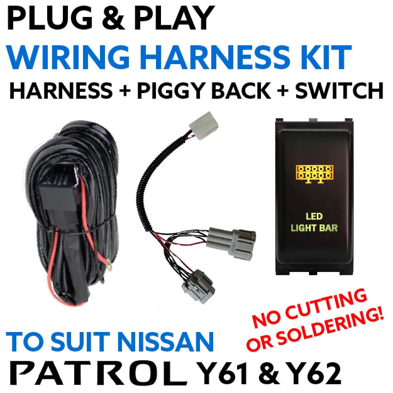 Nissan Patrol Y61 & Y62 (2013+) Plug and Play Driving Light / Lightbar