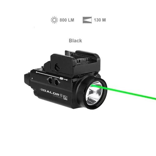 800 Lumen Piston Light Rechargeable with Green Laser