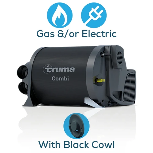 Truma Combi 4E Kit Gas/Electric Heater - Black Cowl