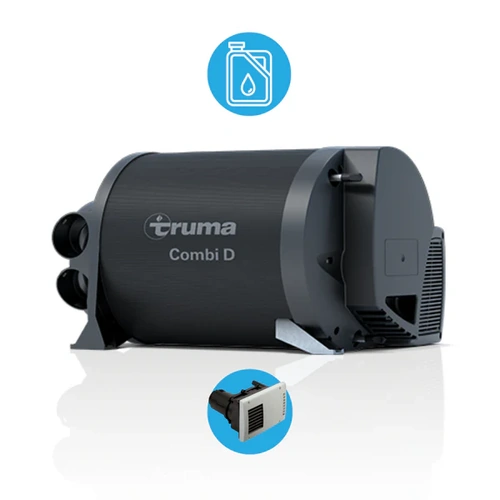 Truma Combi D6 Diesel Heater and Hotwater System Kit with Cream Cowl