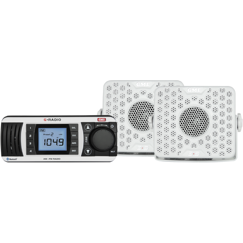 GME GR300BTWEP Bluetooth AM/FM Marine Stereo - Entertainment Pack