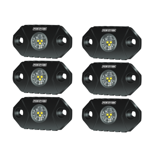 RGB LED Rock Lights 6 Pack w/ Bluetooth Control App for Android & iPhone