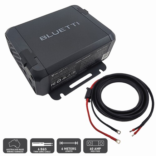 Bluetti Charger 1 Alternator DC-DC Charger Kit with Australian Made Wiring Harness