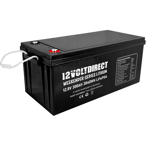 12 Volt Direct 300AH Weekender Series Lithium LiFePo4  Battery